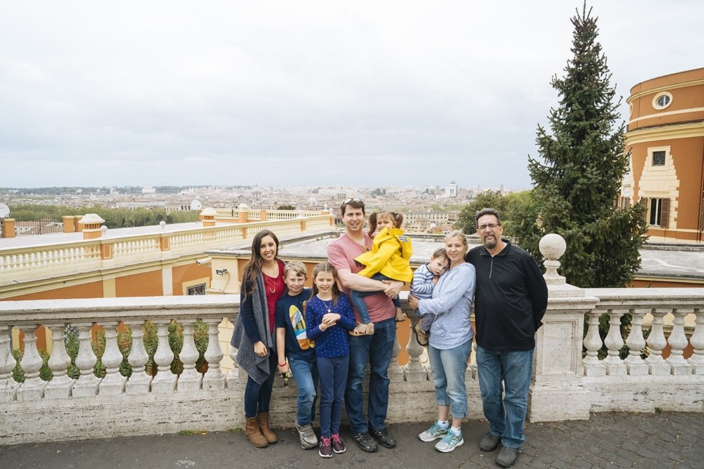 family vacation in rome