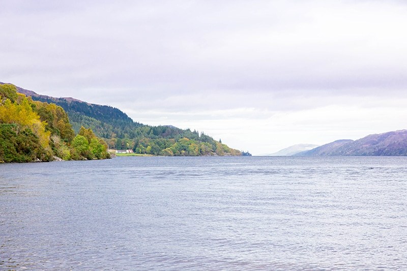 view of Loch Ness in Scotland from the boat. Photo by Vanessa Hunt