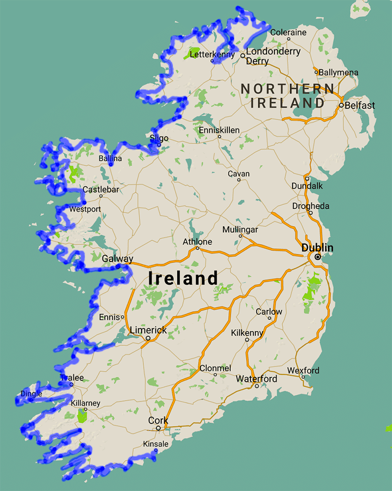 ireland map