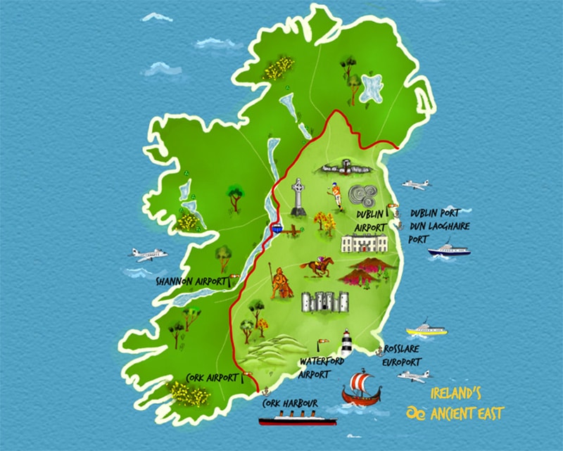 ireland kids map