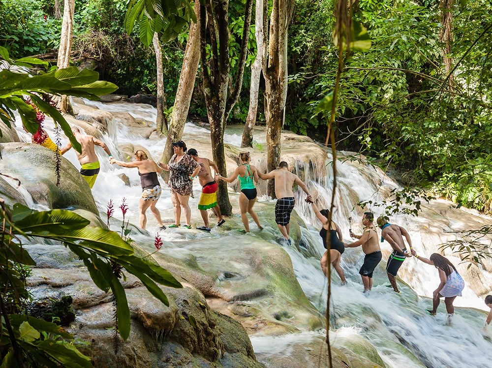 waterfall in jamaica