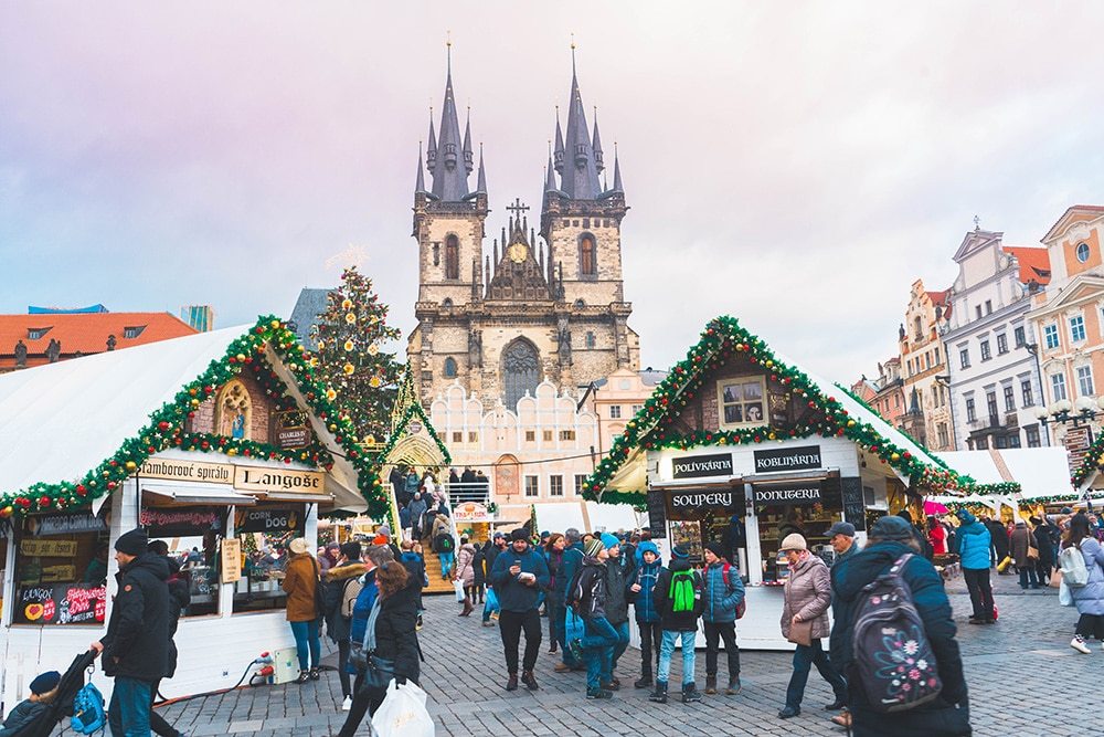 Old Town Square in Prague Christmas Market