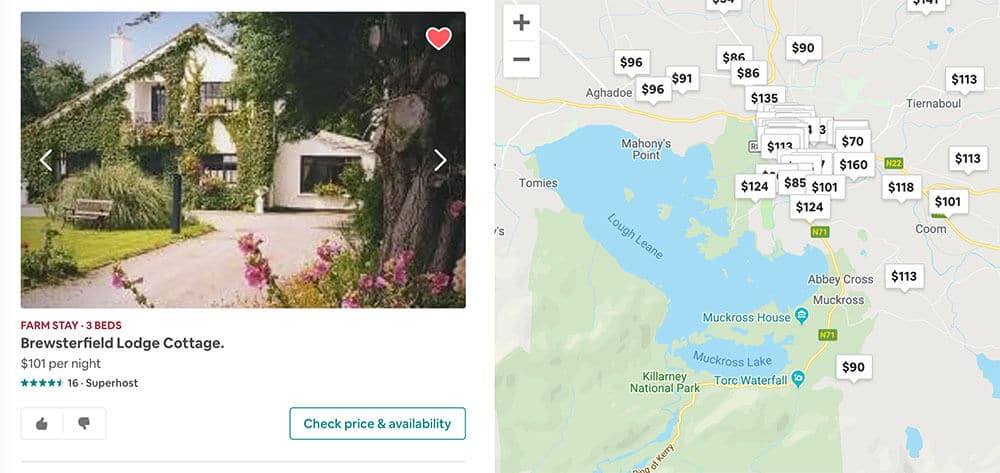 Ireland Itinerary Airbnb Killarney