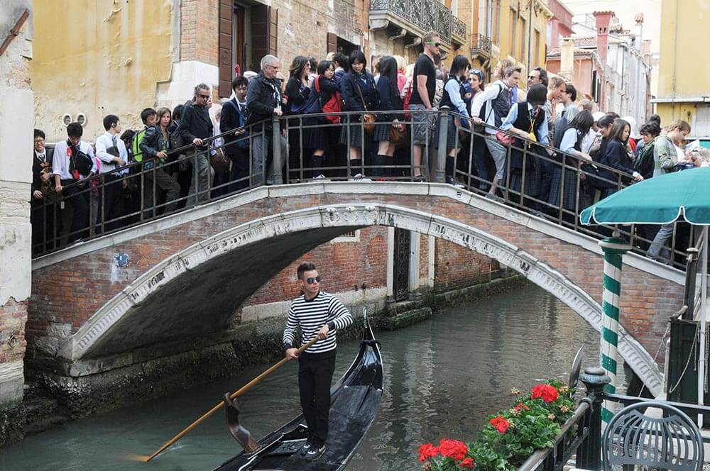 Insane crowds in Venice