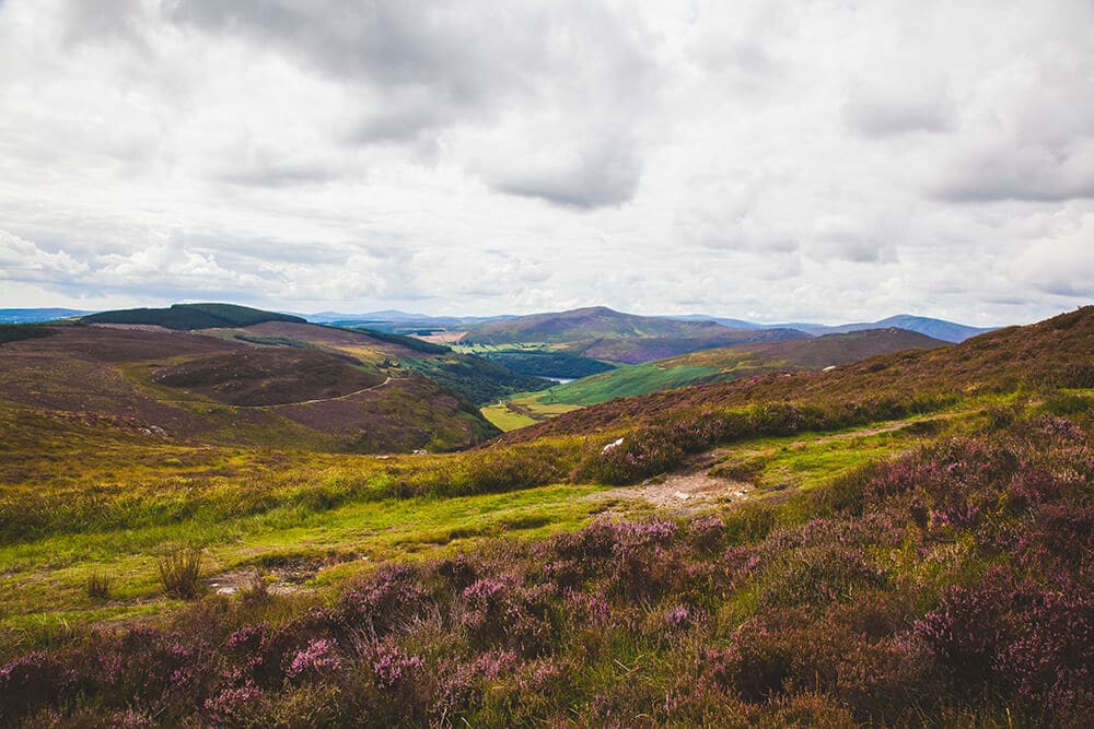 County Wicklow mountains