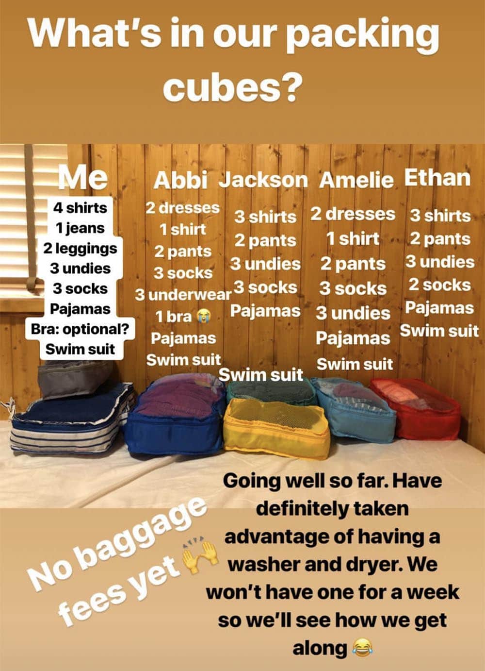 Packing Cubes