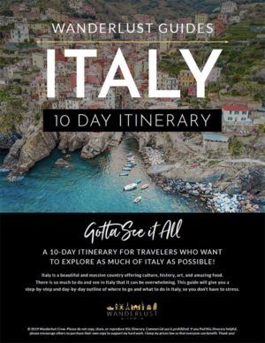 italy travel itineraries