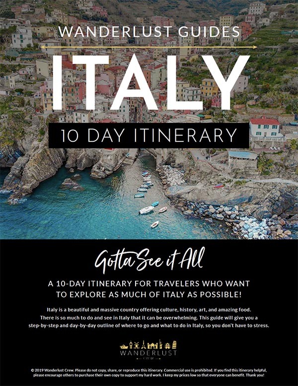 Italy Itinerary