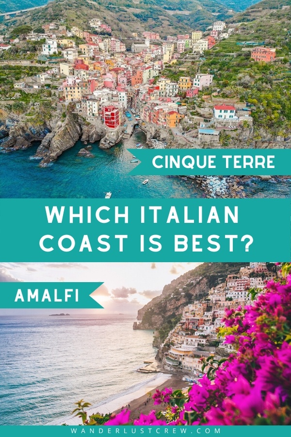 Deciding between Cinque Terre or the Amalfi Coast is a tough choice. This guide will help you decide which one is best for you. 