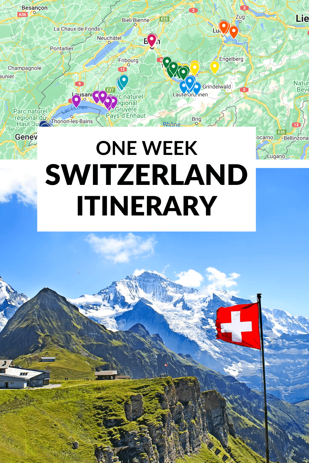 If you're looking to spend 7 days in Switzerland, or even 10, this Switzerland Itinerary will help you plan the perfect trip for your first time. With day-by-day itineraries and detailed activity suggestions, you'll be on your way to enjoying one of the most beautiful places on Earth!